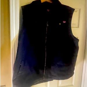 Men wrangler navy cargo vest 2XL